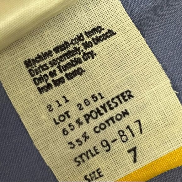 Vintage 90’s Byer Too! Blue Button Down Cotton Blend Jumpsuit S - Picture 8 of 9